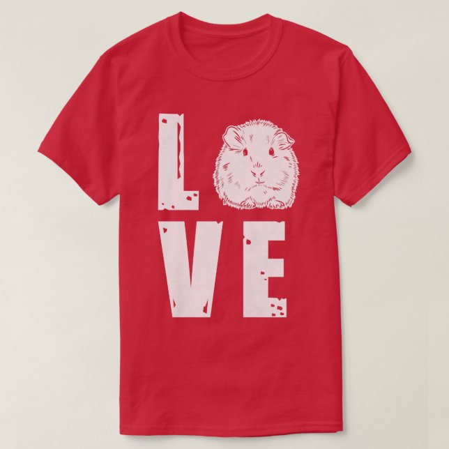 Camiseta Furry Potato Guinea Pig Pet Love  (Diseño del anverso)
