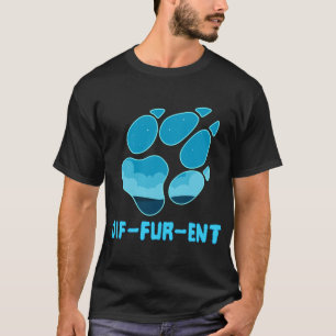 Camiseta Fursona de la papelera de impresión difusa