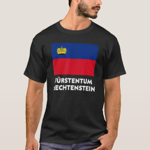Camiseta Fürstentum Bandera Liechtenstein Bandera Rojo Azul