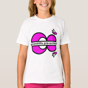 Camiseta fushia preescolar del espejo de los greenhills