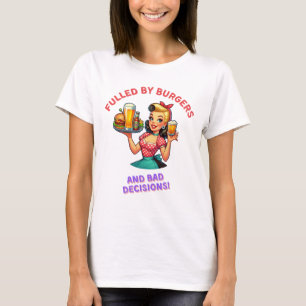 Camiseta Fusilados por hamburguesas y malas decisiones