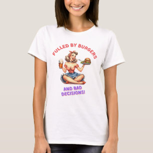 Camiseta Fusilados por hamburguesas y malas decisiones