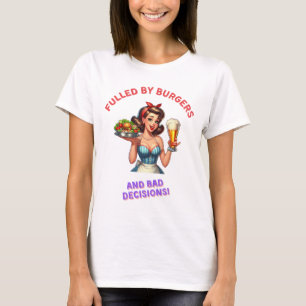 Camiseta Fusilados por hamburguesas y malas decisiones