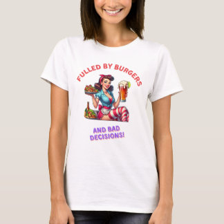 Camiseta Fusilados por hamburguesas y malas decisiones