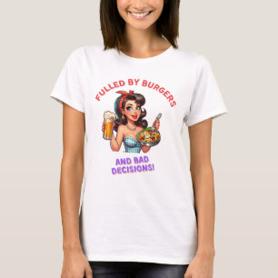 Camiseta Fusilados por hamburguesas y malas decisiones