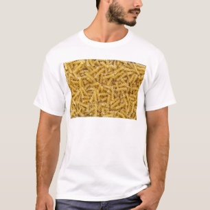 Camiseta Fusilli pasta macro como fondo