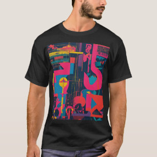 Camiseta Fusión arco iris: diseño multicolor"