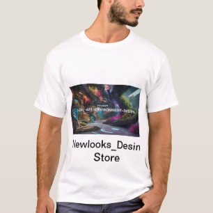 Camiseta "Fusión armónica: la naturaleza se encuentra con e