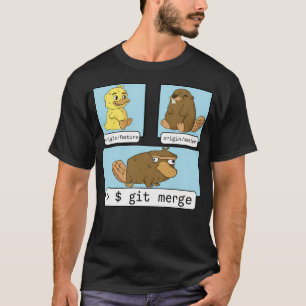 Camiseta Fusión de gits de uso de tecnología informática