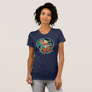 Camiseta Fusión de Navidades tropicales