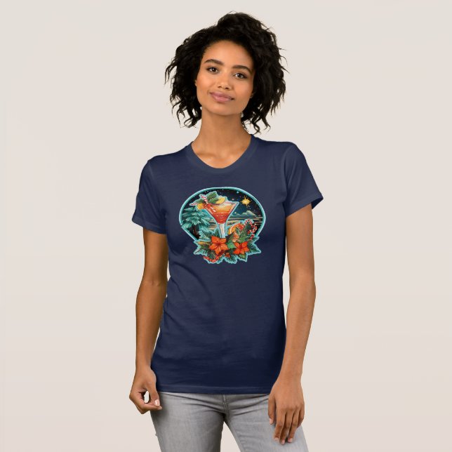Camiseta Fusión de Navidades tropicales (Anverso completo)