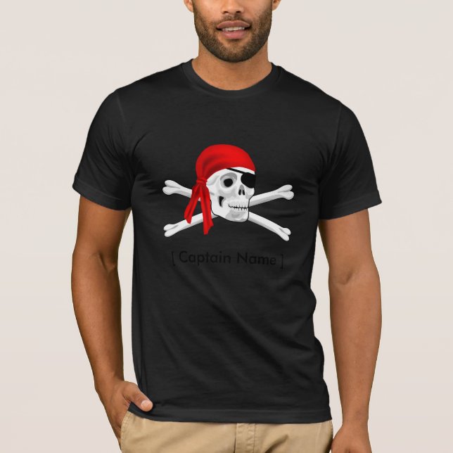 Camiseta Fusión de Poli-Algodón Capitán Pirate Bella Canvas (Anverso)