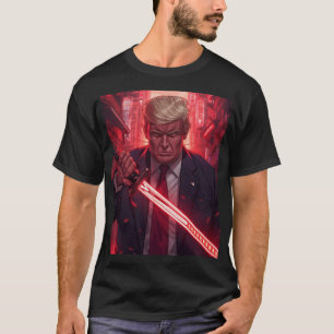 Camiseta Fusión de Samurái Anime