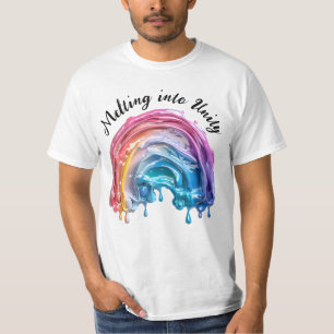 Camiseta Fusión en unidad, un amor, muchos colores de diseñ