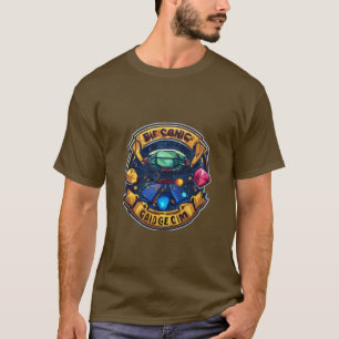 Camiseta Fusión geométrica de oro