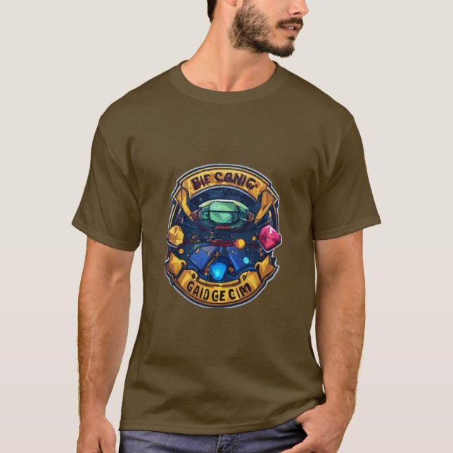 Camiseta Fusión geométrica de oro (Anverso)