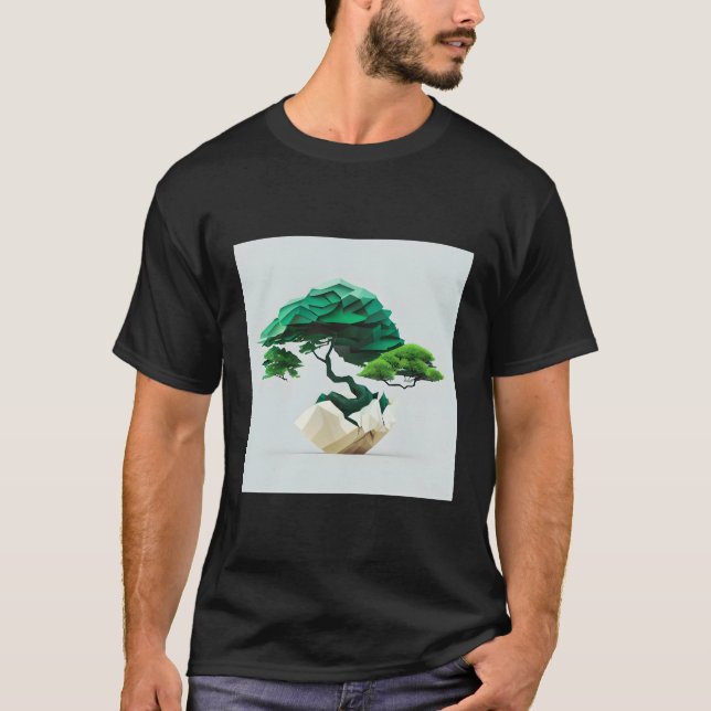 Camiseta Fusión Geométrica Donde Bonsai Conoce Matemática B (Anverso)