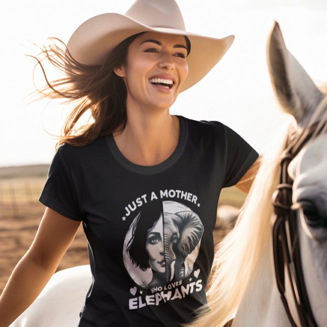 Camiseta Fusión majestuosa: Mujer elefante (Subido por el creador)