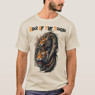Camiseta Fusión mítica: el poder del dragón tigre