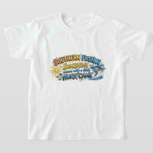 Camiseta Fusión sureña Huracán soleado Niños descarados