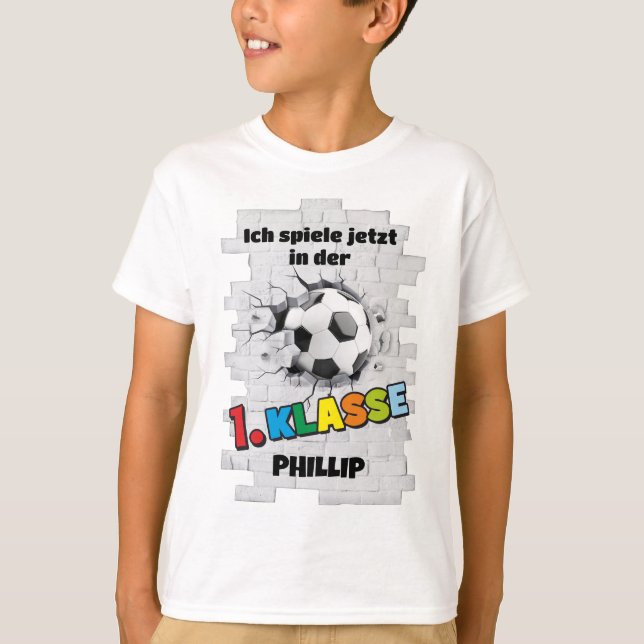 Camiseta Fußball trifft Mauer - 1. Klasse (Anverso)