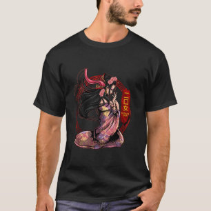Camiseta Futakuchi Onna Monstruo Yokai Mitología Japonesa A