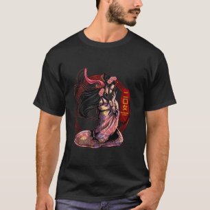 Camiseta Futakuchi Onna Monstruo Yokai Mitología Japonesa A