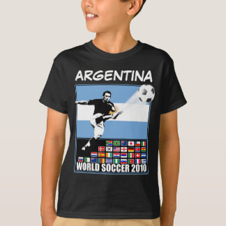 Camiseta Fútbol 2010 del mundo de la Argentina