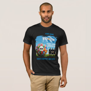 Camiseta Fútbol 2026 Argentina Nombre personalizado país