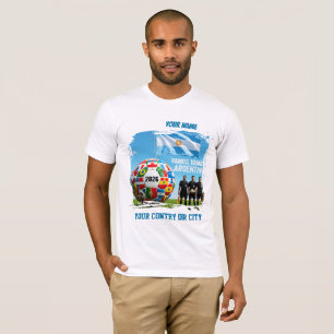 Camiseta Fútbol 2026 Argentina Nombre personalizado país