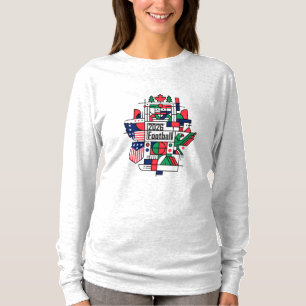 Camiseta Fútbol 2026 Estados Unidos, Canadá, México Arte de