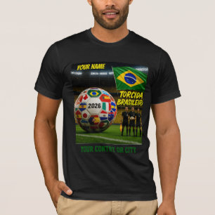 Camiseta Fútbol 2026 futbol Brasil Nombre personalizado paí