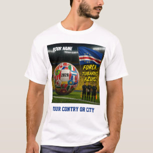 Camiseta Fútbol 2026 futbol Cabo Verde Nombre personalizado