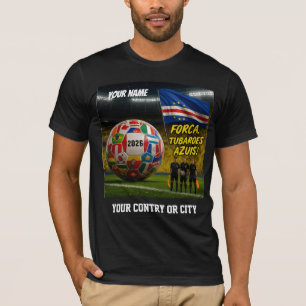 Camiseta Fútbol 2026 futbol Cabo Verde Nombre personalizado