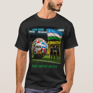 Camiseta Fútbol 2026 futbol Uzbekistán Nombre personalizado