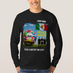 Camiseta Fútbol 2026 México Nombre personalizado país