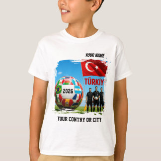 Camiseta Fútbol 2026 TURQUÍA Nombre Personalizado &  