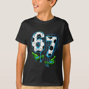 Camiseta Fútbol 67 Niños Helado Goteo Divertido Seis Siete