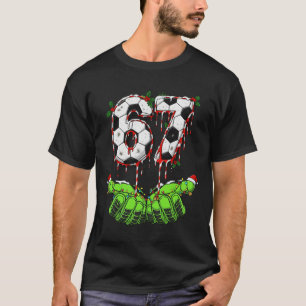 Camiseta Fútbol 67 Seis Siete Divertido Gen Alfa Meme Goteo