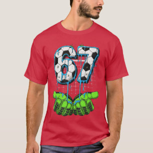 Camiseta Fútbol 67 Seis Siete Divertido Gen Alpha Meme Gote