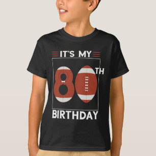 Camiseta Fútbol 80 cumpleaños fiesta de los jugadores de Bd