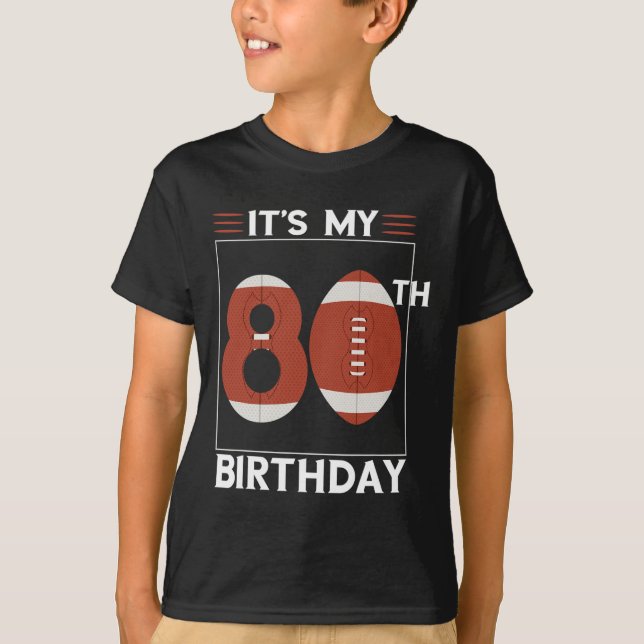 Camiseta Fútbol 80 cumpleaños fiesta de los jugadores de Bd (Anverso)