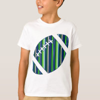 Fútbol a rayas de superequipo en azul y verde