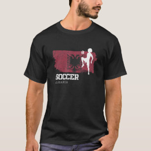 Camiseta Fútbol Albania Bandera Femeninas Chicas