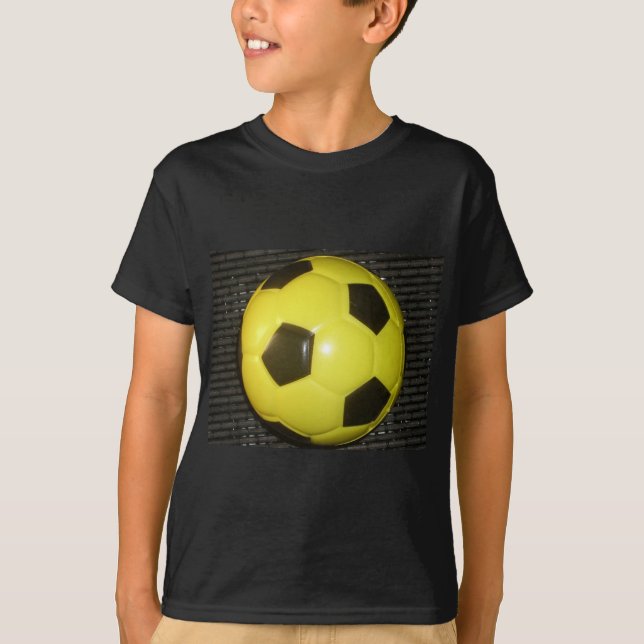 Camiseta Fútbol amarillo y negro. (Anverso)