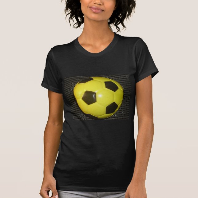 Camiseta Fútbol amarillo y negro. (Anverso)