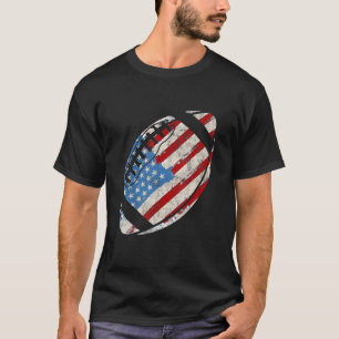 Camiseta Fútbol Americano 4 de Julio Bandera Americana Patr