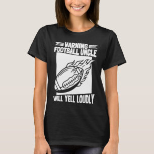 Camiseta Fútbol Americano Advertencia Jugador Futbolista  F