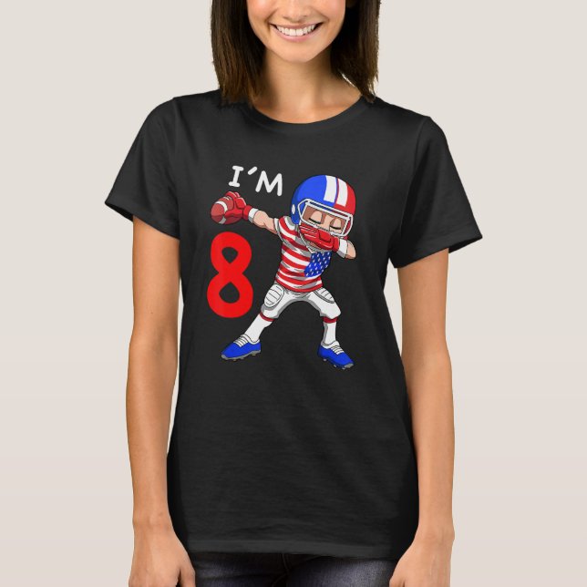 Camiseta Fútbol Americano de 8 años de edad hundido en Bo (Anverso)