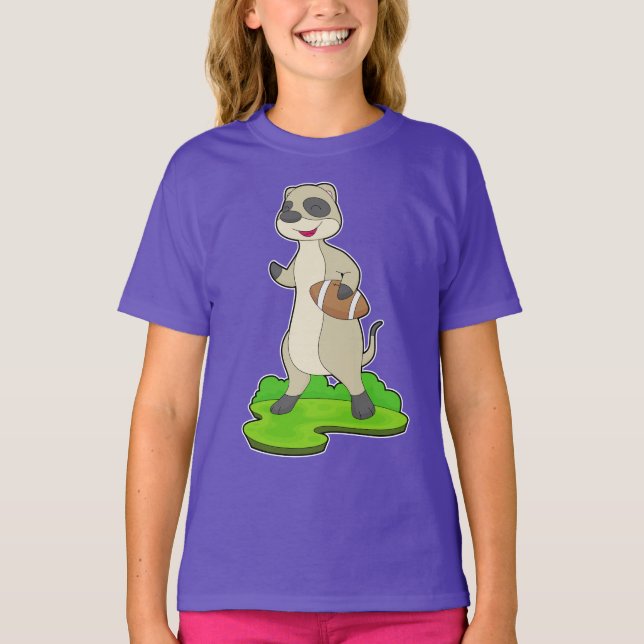 Camiseta Fútbol Americano de Meerkat (Anverso)